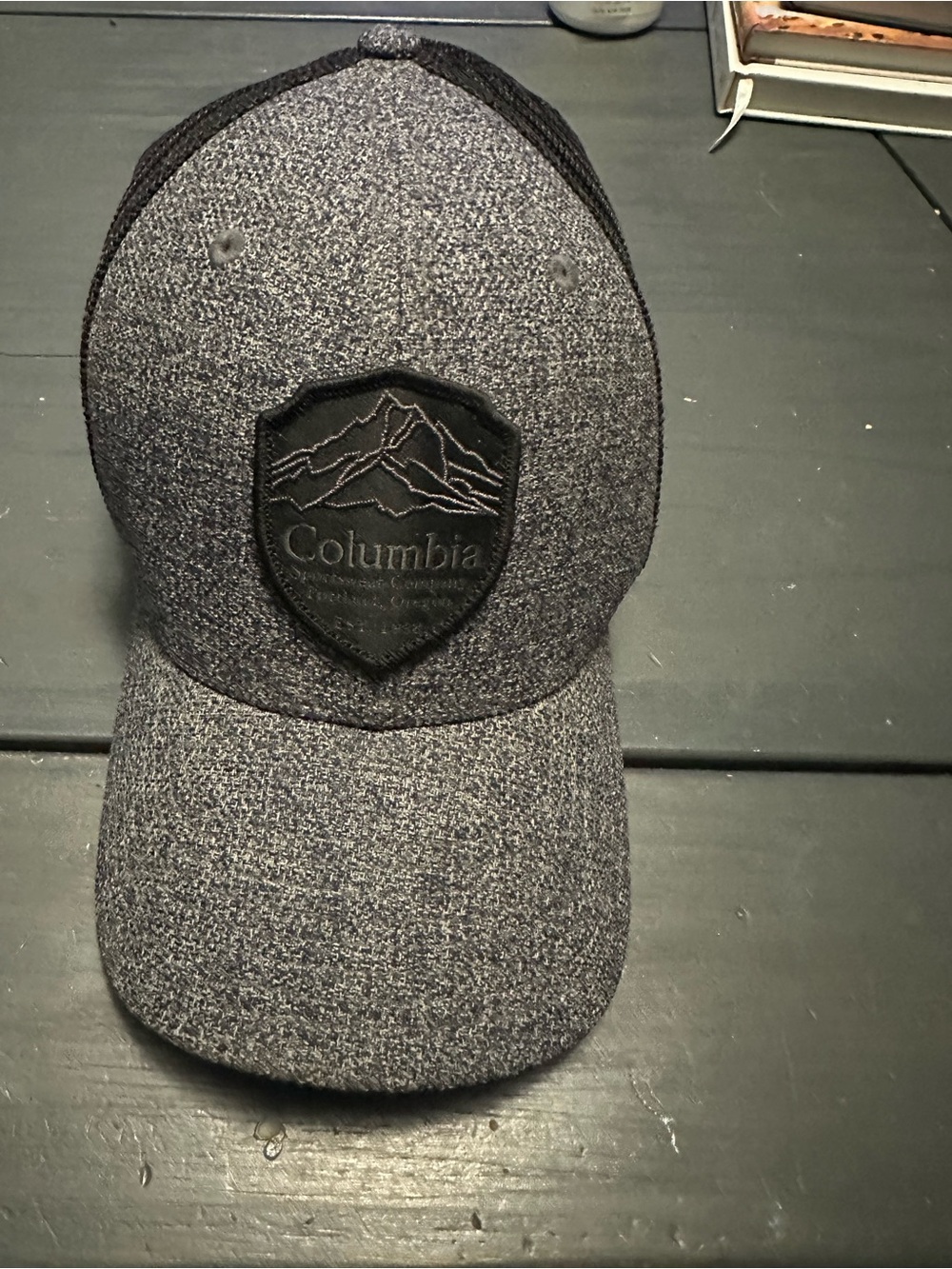Columbia Men's Dark Heather Gray Patch Logo Trucker Hat